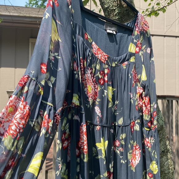 Anthropologie Dresses & Skirts - Anthropologie Grey, Pink ,Green, Yellow long sleeve scoop neck maxi dress